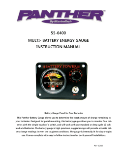 55-6400 multi- battery energy gauge instruction