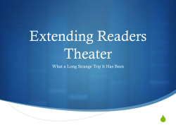 Extending Readers Theater