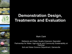 Design, Treatments and Evaluation