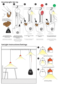 GravityLight Set Up SatLight Instructions/Settings