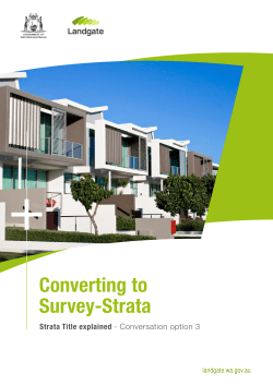 Converting to Survey-Strata