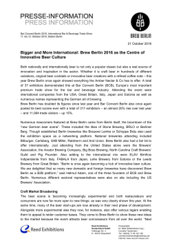 Final Report - Bar Convent Berlin