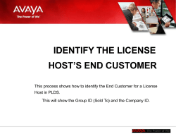 identify the license host`s end customer