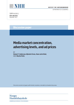 Media market concentration, advertising levels, and