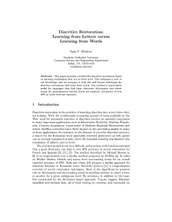 Diacritics Restoration: Learning from Letters versus Learning from