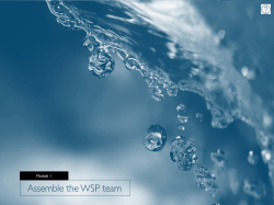 Module 1: Assemble the WSP team ppt, 1.05Mb