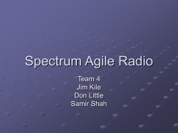 Spectrum Agile Radio
