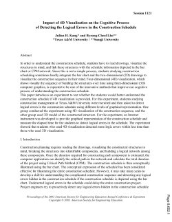 Impact Of 4 D Visualization On The Cognitive Process