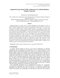 Segmented Leap-Ahead LFSR Architecture for Uniform Random