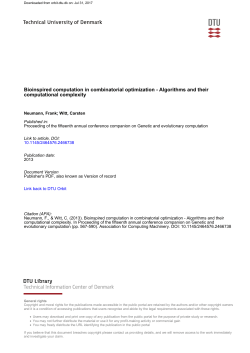 Bioinspired computation in combinatorial optimization