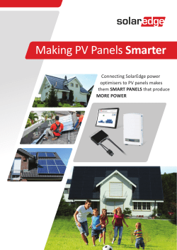 Making PV Panels Smarter