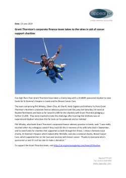 Grant Thornton`s corporate finance team takes to the