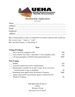 Individual Membership Application Form