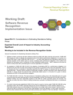 Considerations in Estimating Standalone Selling Prices