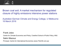 Brown coal exti - Australian-German Climate and Energy College