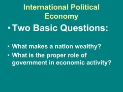 International Political Economy PPT