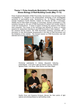 Pulse Amplitude Modulation Fluorometry and the Stress