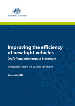 Improving the efficiency of new light vehicles
