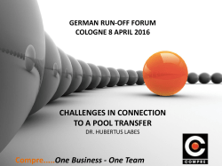 Compre.....One Business - One Team CHALLENGES IN