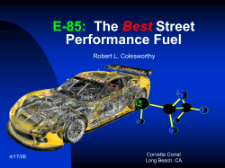 Corvette Corral Ethanol Presentation
