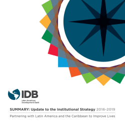 Update to the Institutional Strategy 2016-2019 - Inter