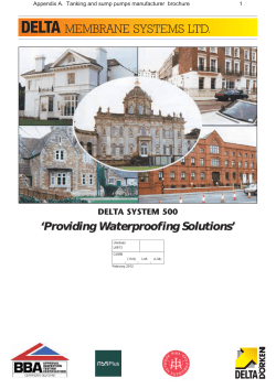 DELTA MEMBRANE SYSTEMS LTD.