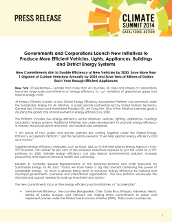 Governments and Corporations Launch New Initiatives to Produce