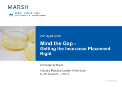 Mind the Gap &ndash; Getting Placement Cover Right