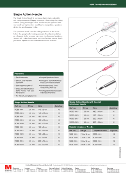 Single Action Needle