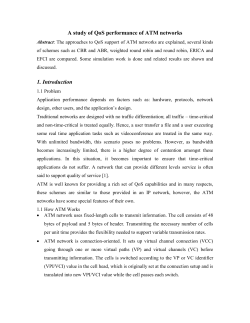 A study of QoS performance of ATM networks