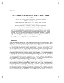 Non-overlapping Schwarz algorithm for solving 2D m