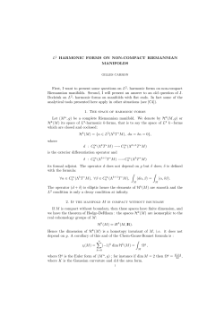 L2 HARMONIC FORMS ON NON
