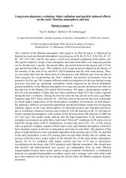 Radiation and particle induced loss of atmosphere and water ove