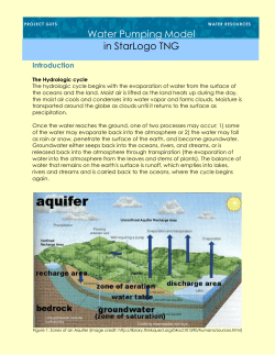 Introducing the Water Pumping model