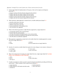 Questions 1 through 25 are worth 2 points each. Choose one best