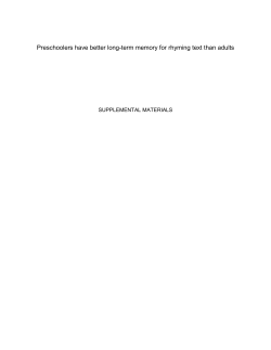 Supplemental TEXT - UMASS BOSTON BABY LAB