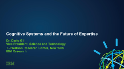 Cognitive Systems and the Future of Expertise