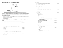 SHS AP Quiz #20 Rotational Forces