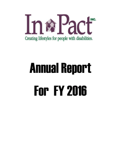 Annual Report FY 2016 - In-Pact