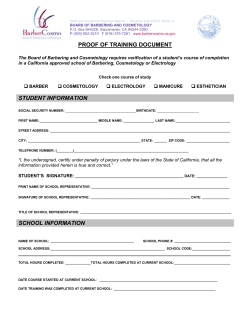Board of Barbering and Cosmetology