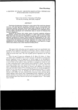 a review of plant growth regulating chemicals in sugarcane