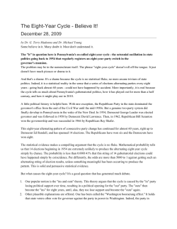 The Eight-Year Cycle - Believe It!