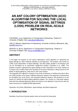 AN ANT COLONY OPTIMISATION (ACO) ALGORITHM FOR