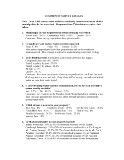 Survey Results - Brodhead Watershed Association