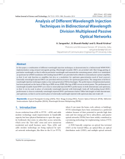 Analysis of Different Wavelength Injection Techniques in