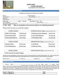 GROUP CLASS Registration Form