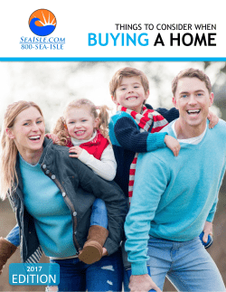 buying a home - Sea Isle City Rentals and Real Estate