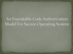 An executable code Authorization Model for Secure Operating System