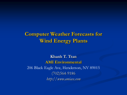 Development and Testing of A Wind Energy