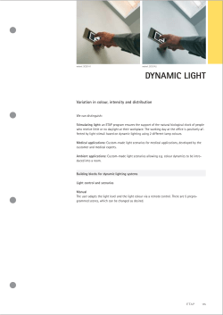 dynamic light - ETAP Lighting